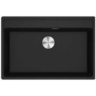 Zlewozmywak wbudowywany, Franke Maris MRG 610-72 ,czarny odpływ,czarny mat