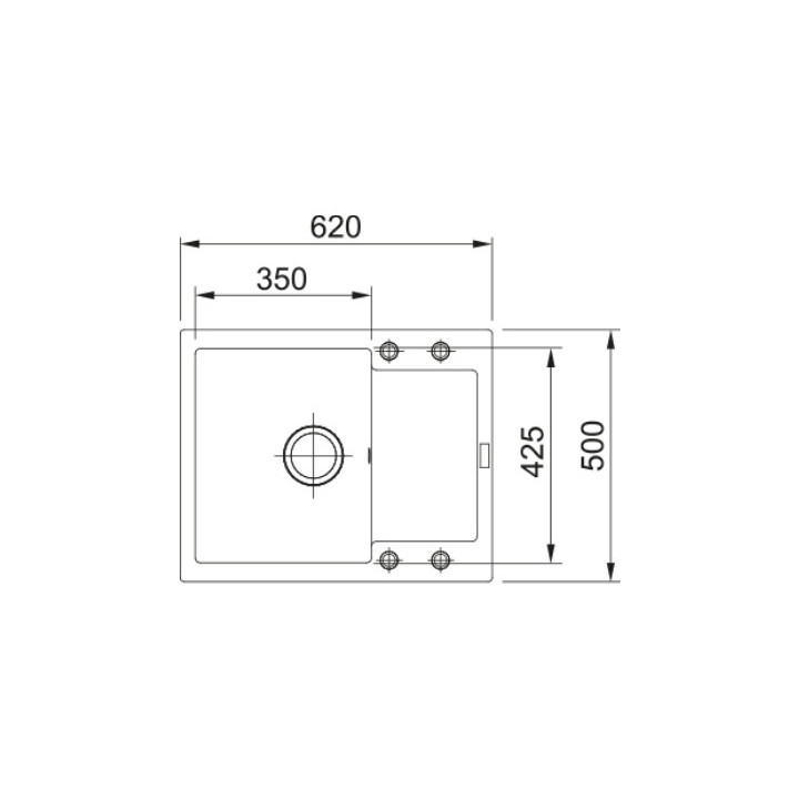 Zlewozmywak wbudowywany, Franke Maris MRG 610-72 ,onyx