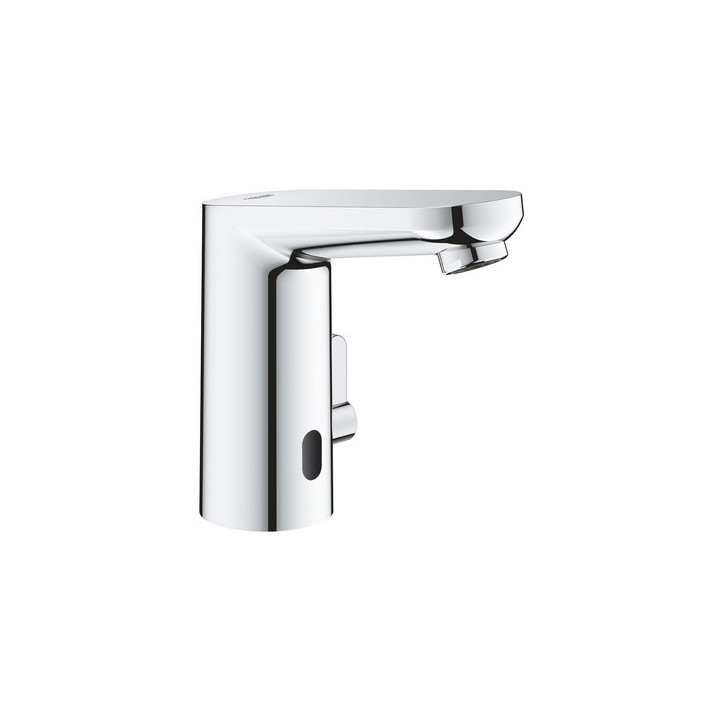 Bateria umywalkowa elektroniczna GROHE Europlus E stojąca, wys. 149 mm, chrom, z mieszaczem, transformator, czujnik na podczerwi