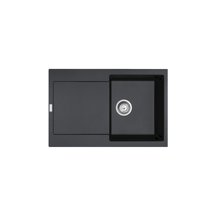Zlewozmywak wbudowywany, Franke Maris MRG 611-78 , czarny korek, czarny mat