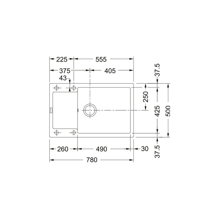 Zlewozmywak wbudowywany, Franke Maris MRG 611-78 , onyx