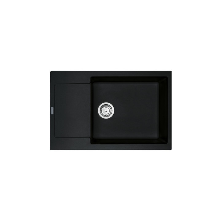 Zlewozmywak wbudowywany, Franke Maris MRG 611-78 XL , czarny odpływ,czarny mat