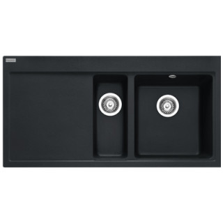 Zlewozmywak wbudowywany, Franke Mythos MTG 611-100 ,ociekacz z prawej strony, onyx