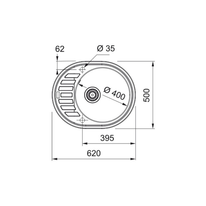 Zlewozmywak wbudowywany, Franke Mythos MTG 651-100 ,ociekacz z prawej strony, onyx