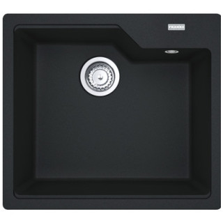 Zlewozmywak wbudowywany, Franke Urabn UBG 610-50 , czarny odpływ, czarny mat