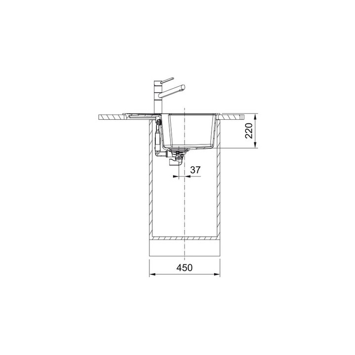 Zlewozmywak wbudowywany, Franke Urabn UBG 611-62 , biały polarny