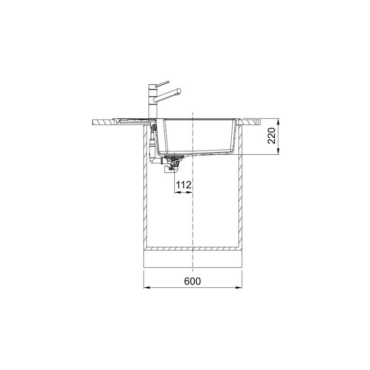 Zlewozmywak wbudowywany, Franke Urban UBG 611-78 XL , biały polarny