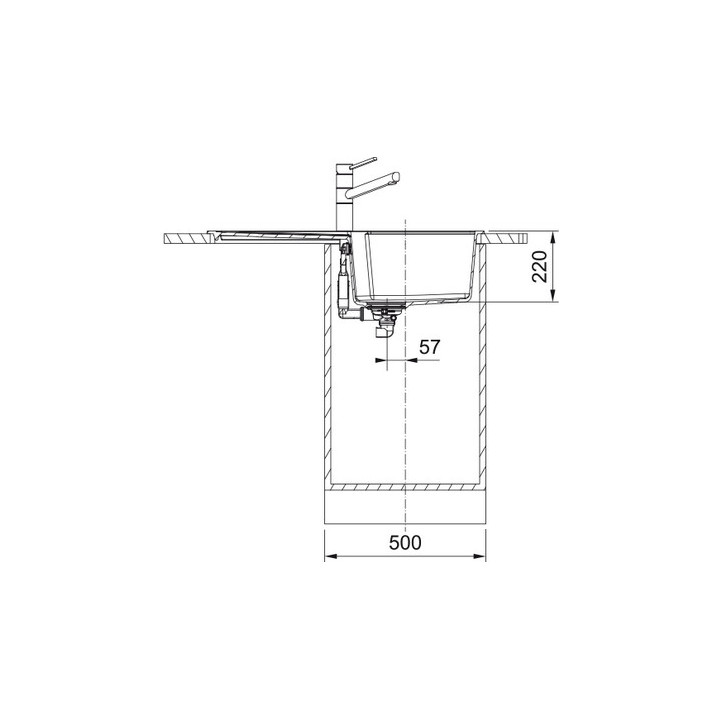 Zlewozmywak wbudowywany, Franke Urban UBG 611-86  , biały polarny