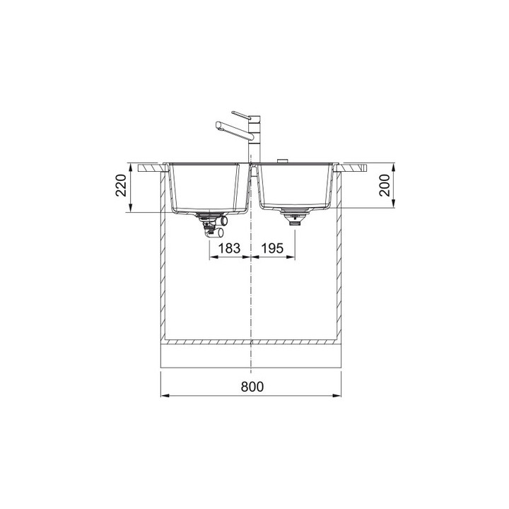Zlewozmywak wbudowywany, Franke Urban UBG 620-36-33  ,onyx