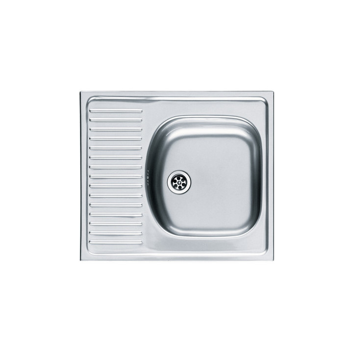 Zlewozmywak Franke Eurostar ETL 610I do zabudowy, jednokomorowy, 43,5x45,5 cm - stal szlachetna len