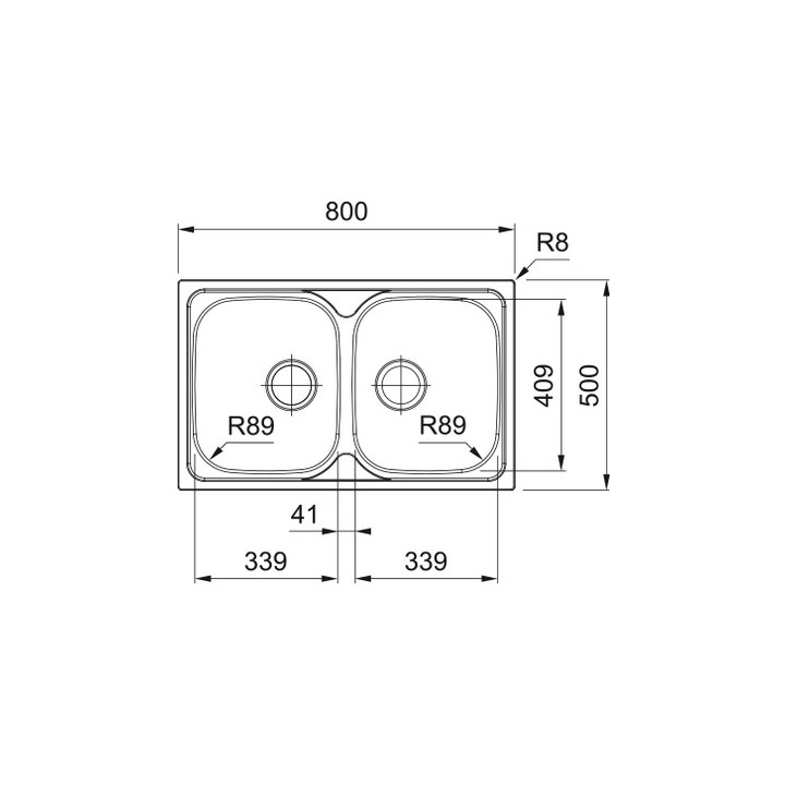 Zlewozmywak Franke Spark SKN 611-79 , jednokomorowy,stal szlachetna gładka