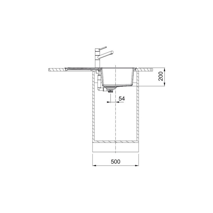 Zlewozmywak Franke Orion OID 611-78 , jednokomorowy,biały polarny