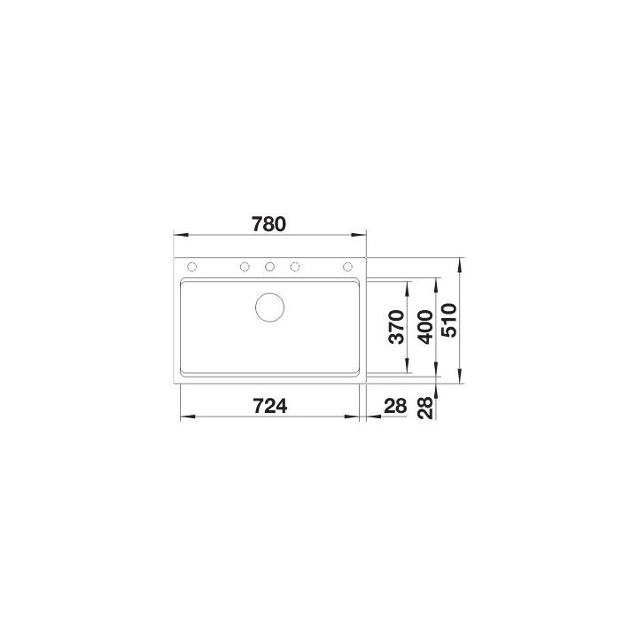 zlewozmywak do zabudowy Blanco Villae Farmhouse Single  79,5x46cm ,biały