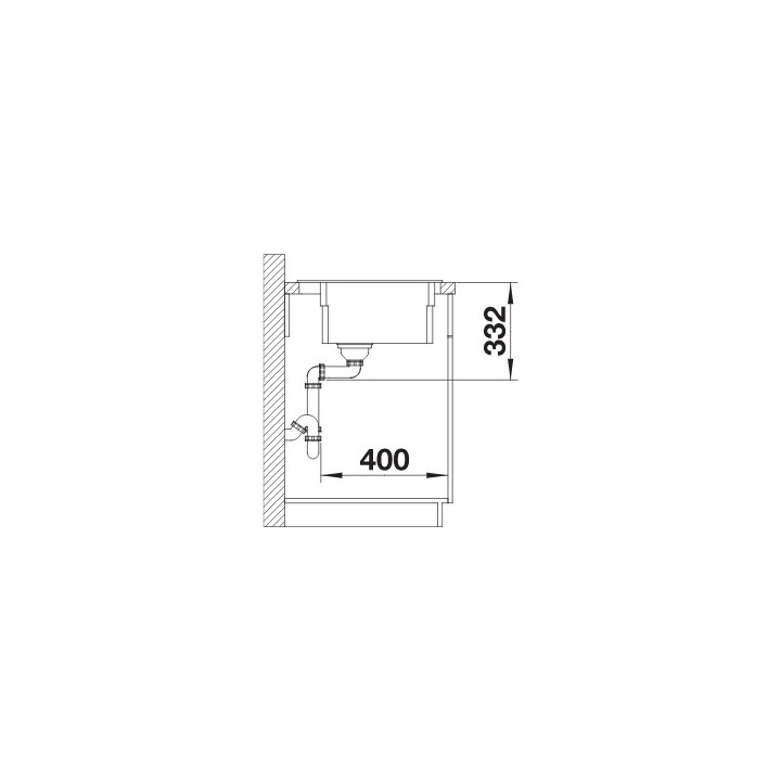  zlewozmywak do zabudowy Blanco Villae Farmhouse Single  79,5x46cm ,biały