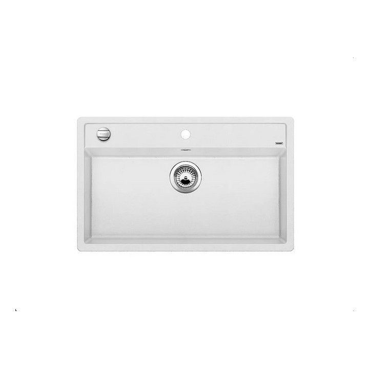  zlewozmywak granitowy do zabudowy Blanco Etagon 8  78x51cm, z automatycznym korkiem,biały