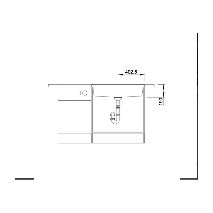  zlewozmywak granitowy do zabudowy Blanco Etagon 8  78x51cm, z automatycznym korkiem,biały
