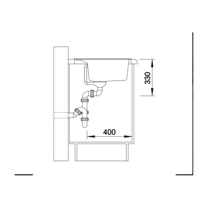  zlewozmywak granitowy do zabudowy Blanco Etagon 8  78x51cm, z automatycznym korkiem,biały