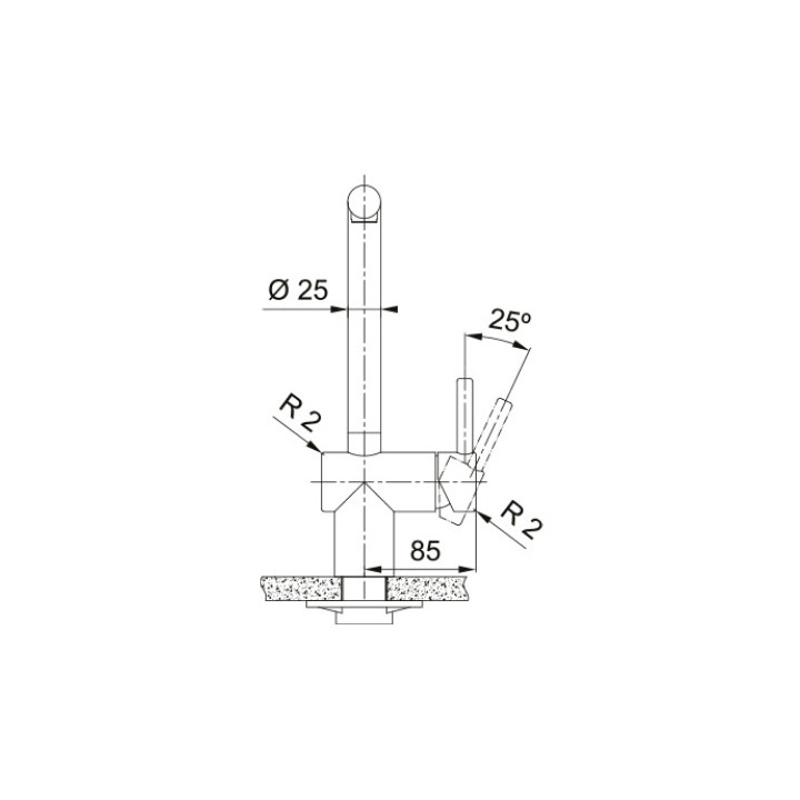 Bateria kuchena Franke Atlas Neo pull-out, wysokość 297mm, wyciągana wylewka, złoto
