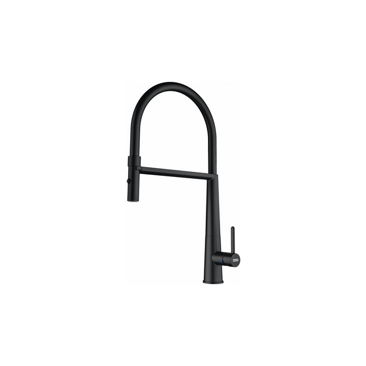 Bateria kuchena Franke Icon pull-out spray, wysokość 355mm, czarny mat