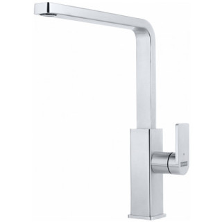 Bateria kuchena Franke Mythos, wysokość 348mm, z wyciąganą wylewką,czarna stal szlachetna