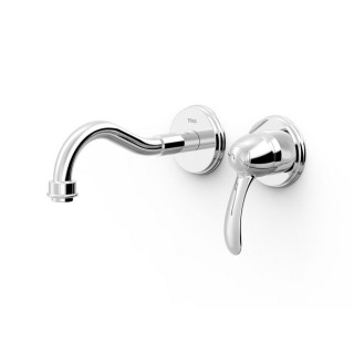 Umywalkowa bateria podtynkowa Tres Clasic, 2-otworowa, stal