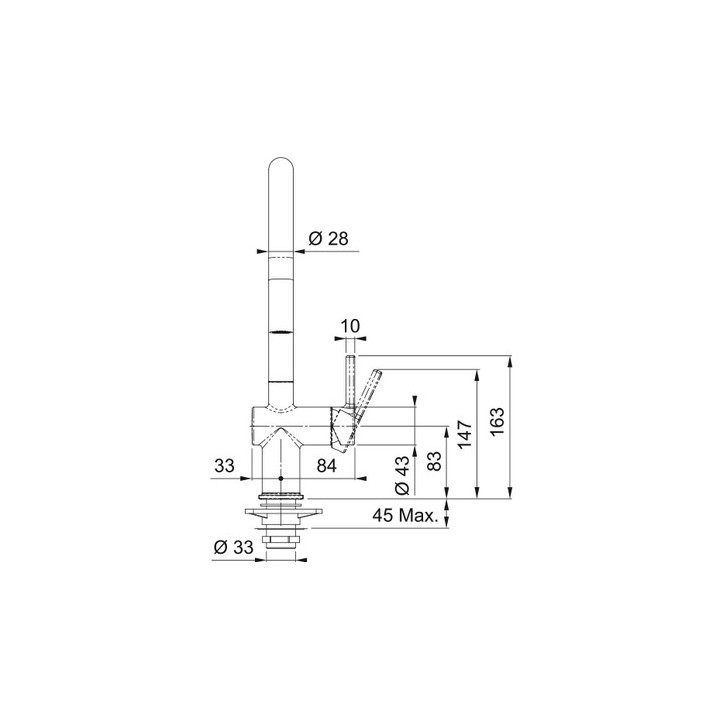 Bateria z ruchomą wylewką Franke Active J pull-out spray , wysokość 388mm, wylewka wyciągana, biały mat
