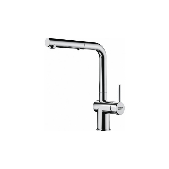 Bateria z ruchomą wylewką Franke Active J pull-out spray , wysokość 312mm, wylewka wyciągana, czarny mat