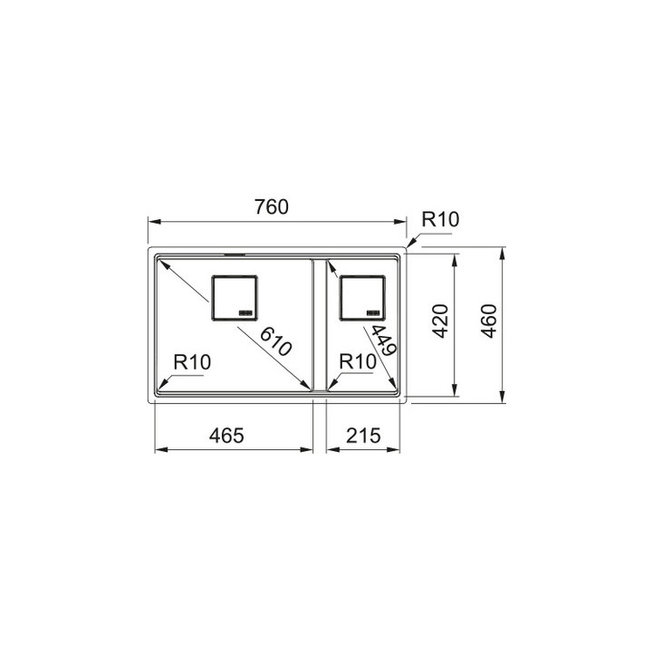 Zlewozmywak z Fragranitu Franke KANON 120 - biały polarny
