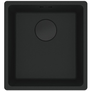 Zlewozmywak z Fragranitu Franke Maris MRG 110-37, czarny mat