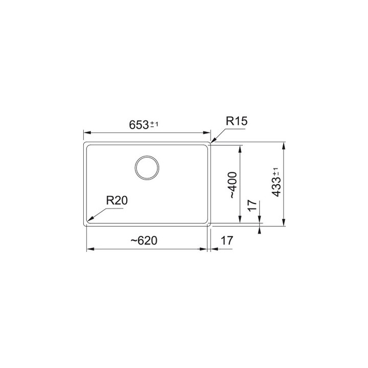 Zlewozmywak z Fragranitu Franke Maris MRG 110-52, czarny odpływ, czarny mat