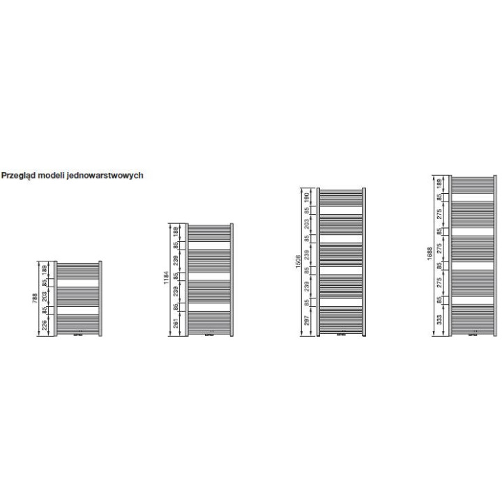 Grzejnik Zehnder Virando 186,6 x 75 cm - biały