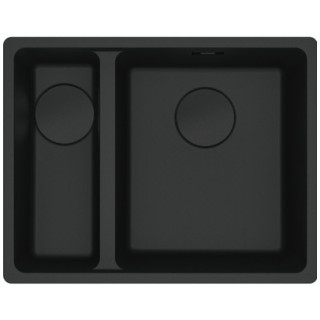 Zlewozmywak z Fragranitu Franke Maris MRG 160-34-15, mała komora z lewej strony, biały polarny