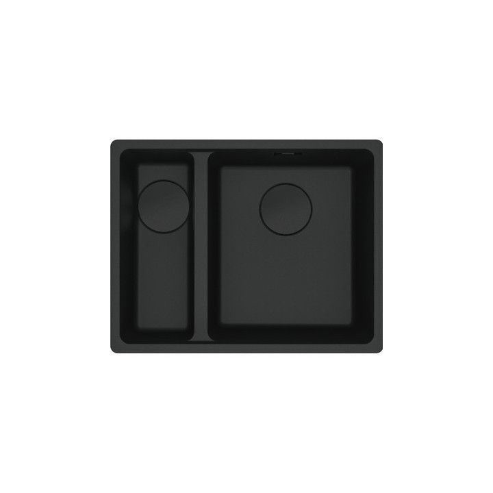 Zlewozmywak z Fragranitu Franke Maris MRG 160-34-15, mała komora z lewej strony, biały polarny