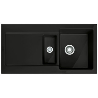 Zlewozmywak Franke Maris MRK 611-78, czarny mat