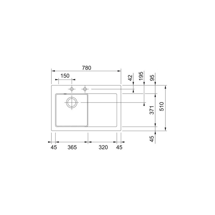 Zlewozmywak Franke Maris MRK 651-100, czarny mat