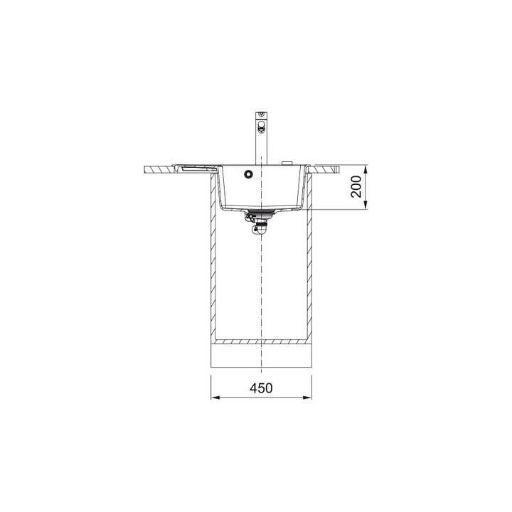 Zlewozmywak Franke Centro CNG 611-62 TL, ociekacz z lewej strony, czarny mat