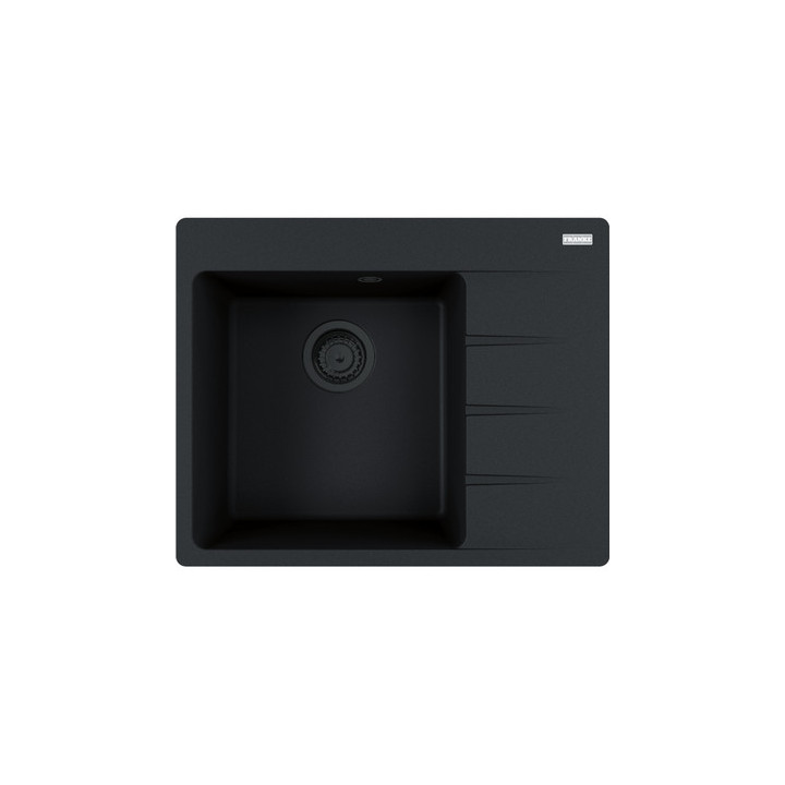 Zlewozmywak Franke Centro CNG 611-62 TL, ociekacz z prawej strony, czarny mat