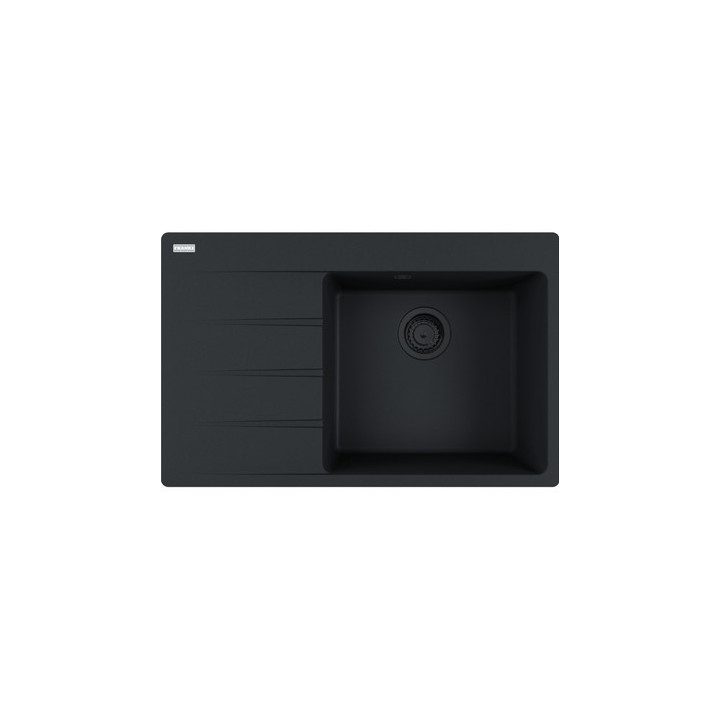 Zlewozmywak Franke Centro CNG 611-78 TL, ociekacz z prawej strony, czarny mat