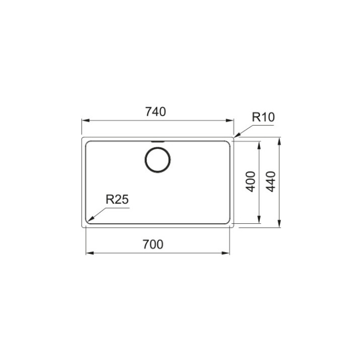 Zlewozmywak Franke Mythos MYX 110-50, stal szlachetna