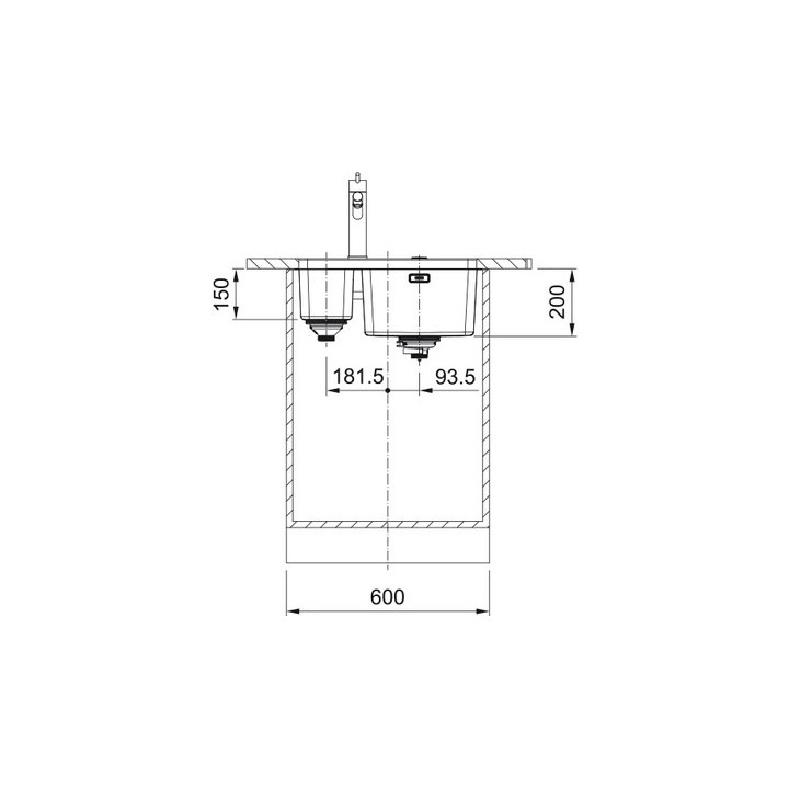 Zlewozmywak Franke Mythos MYX 110-70, stal szlachetna