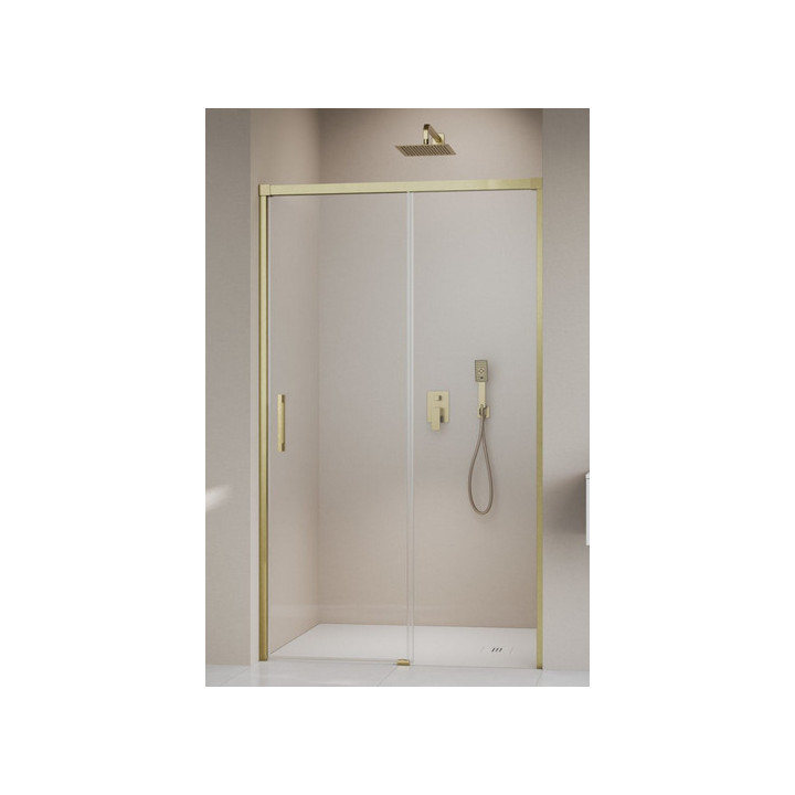 Drzwi wnękowe Radaway Idea DWJ 100cm x 200.5cm prawe szkło przejrzyste złoto szczotkowane 