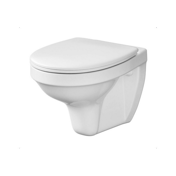 Miska WC zawieszana Cersanit City Oval z deską wolnoopadającą, biała