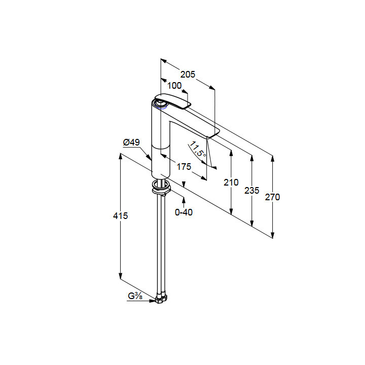 Jednouchwytowa bateria umywalkowa DN 10 Kludi Balanece- sanitbuy.pl