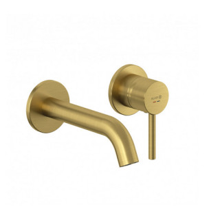 Ścienna bateria umywalkowa, wylewka 230 mm, KLUDI BOZZ - Biały mat