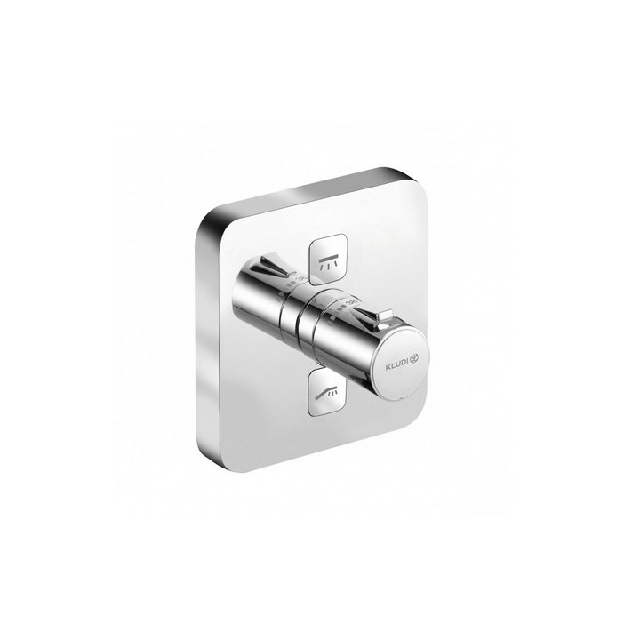 Bateria podtynkowa z termostatem DN15  Kludi Push, chrom