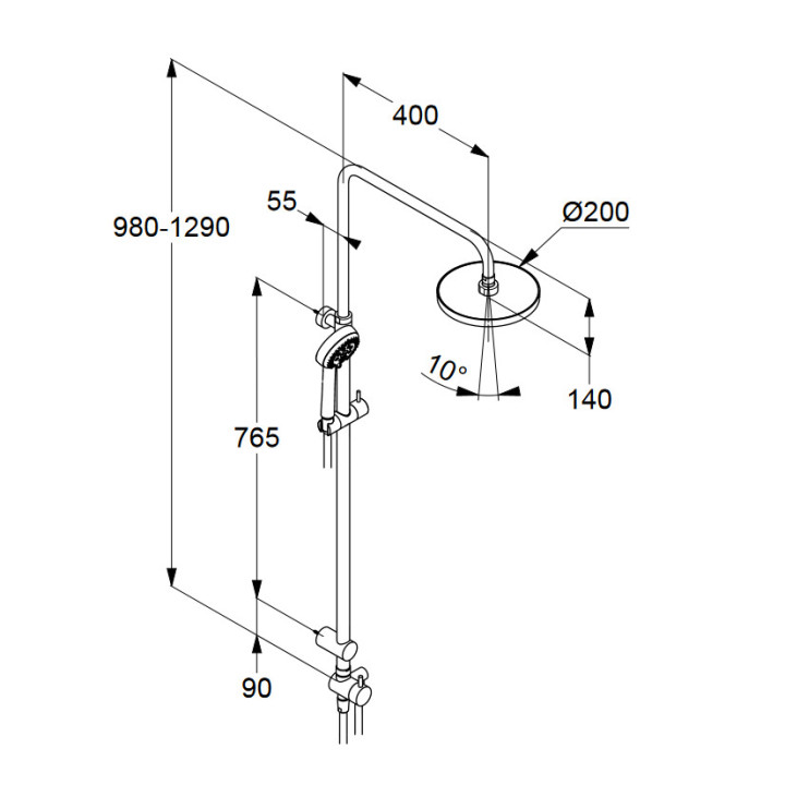 Kludi Logo Zestaw prysznicowy Dual Shower System chrom