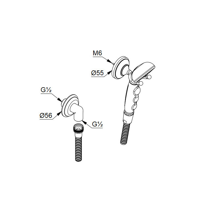 Kludi Adlon zestaw natryskowy, mosiądz- sanitbuy.pl