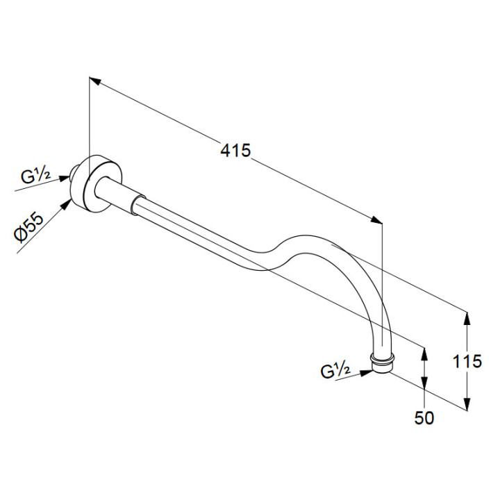Głowica natrysku Kludi Adlon, mosiądz