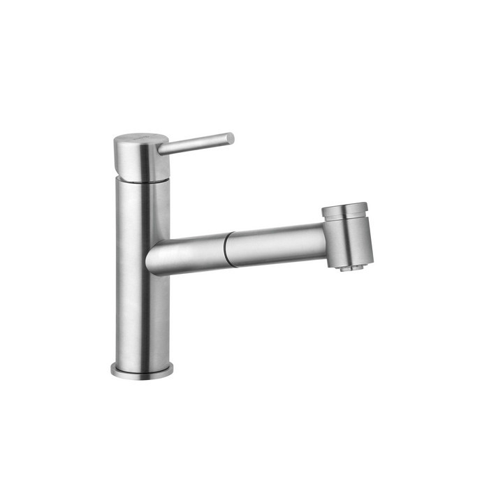 Bateria kuchenna jednouchwytowa, Kludi Steel, stal szlachetna szczotkowana