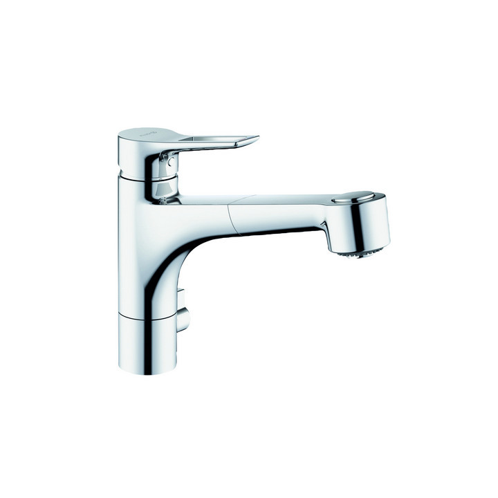 Bateria kuchenna jednouchwytowa  DN 15, Kludi MIX, czarny mat